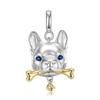 Cute Carrot Bunny Pendant Original 925 Sterling Silver Flower Skull Turtle Animal Heart Shape Pendant Necklaces Jewelry Making for Women Fashion