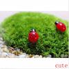 50шт миниатюрный DIY маленький садовый декор Coccinella Septempunctata изделия из смолы