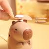 1-10PCS Kapybara Mini Neck Fan USB Rechargeable Handheld Cute Portable Fan for Kids Gift Cartoon Cooling Fan Summer Travel