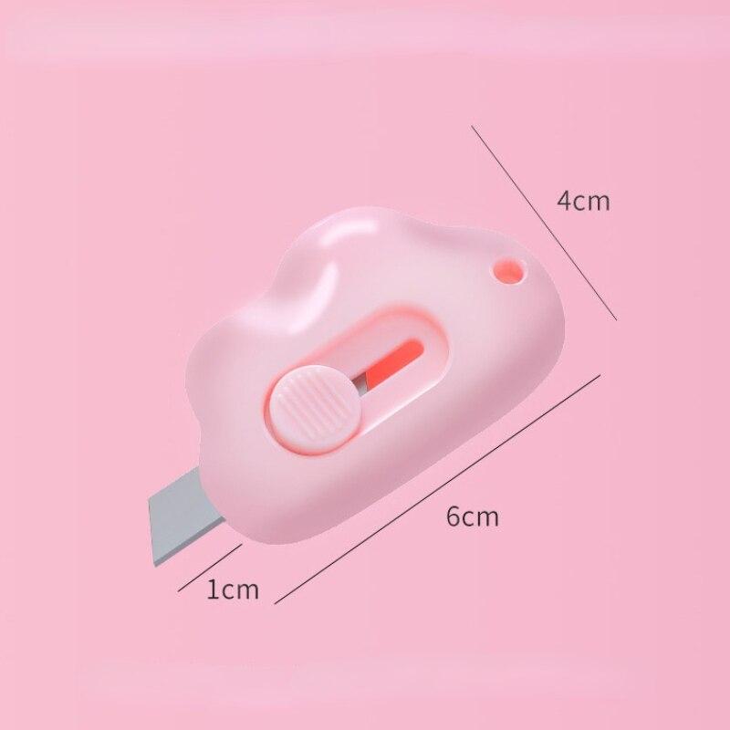 Cloud Cat Mini Retractable Utility Knife: Perfect For DIY Crafts, Letter Opening, And Small Box Cutting
