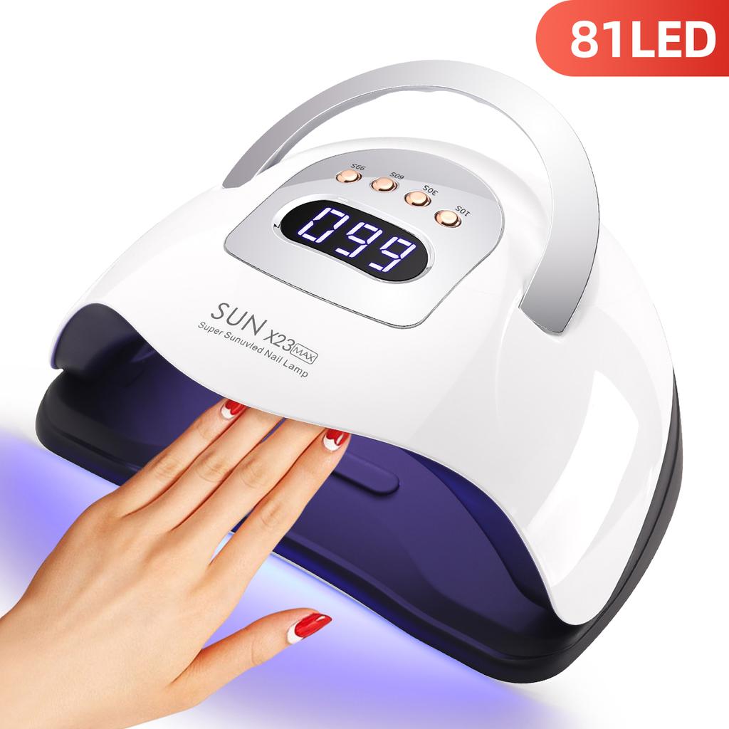 380W UV LED Nail Lamp 81LEDS Big Power Nail Lamp For Fast Curing All Gel Professional Nail UV Gel Drying Machine Salon Tools