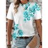 New In Summer Women's T Shirt Tee Floral Casual Holiday 3d Printd Daily Short Sleeve Tees Fashion Crew-Neck T Shirts for Women