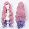 Аниме парик игровой парик Серафина косплей парик KDA косплей вьющиеся розовые фиолетовые парики термостойкие синтетические волосы