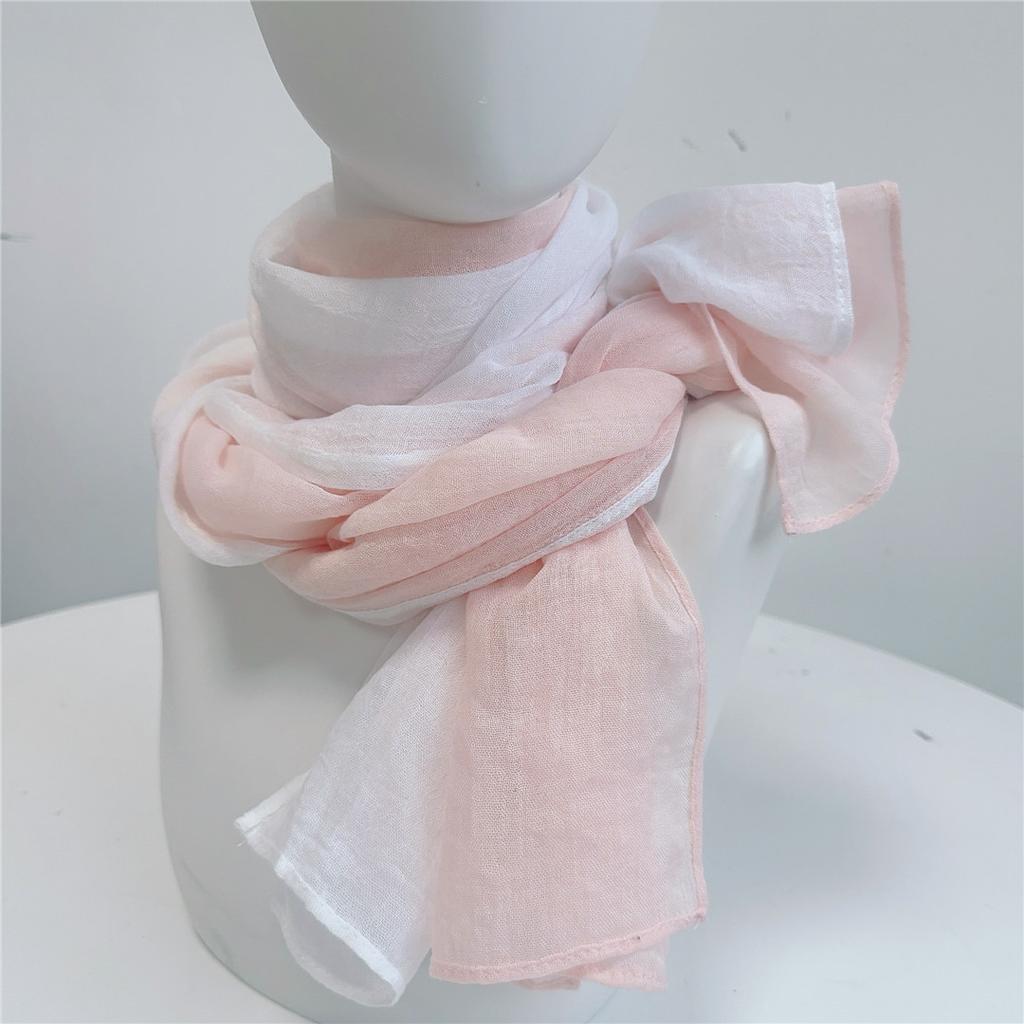 New Linen And Cotton Scarf Long Color Patch Scarf Shawl Autumn Winter Warm Artistic Woman Scarf 79x190cm