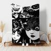 1pc Blanket Thriller Manga Junji Ito Tomie Print Design, Lightweight Blanket for Sofa, Bed- Soft &Warm, Gift for All Seasons like Christmas, Halloween