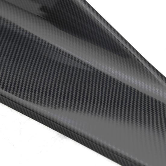 2Pcs Carbon Fiber Car Side Skirt Spoiler Rocker Splitters Anti-Scratch Wings