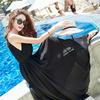 ZOEMAKE Maxi Long Wear Dress, Dress, Sleeveless, Bohemian, Resort, Hawaiian, Summer, Fresh, Women's (Black)