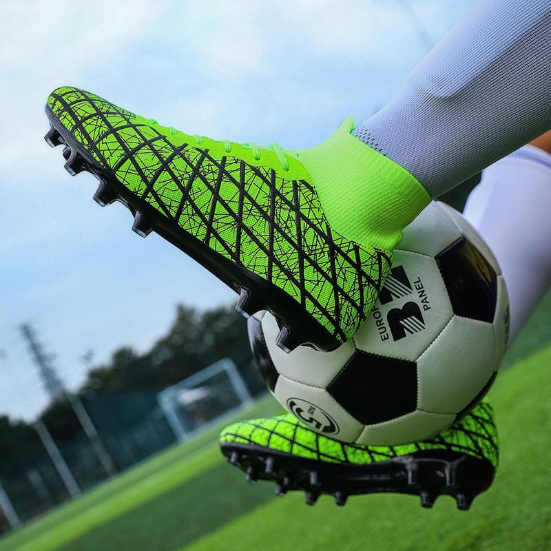 Unisex Football Shoes Men's High -top Socks Long Nails Training Sneakers, Children Football Boots Youth Football Boots