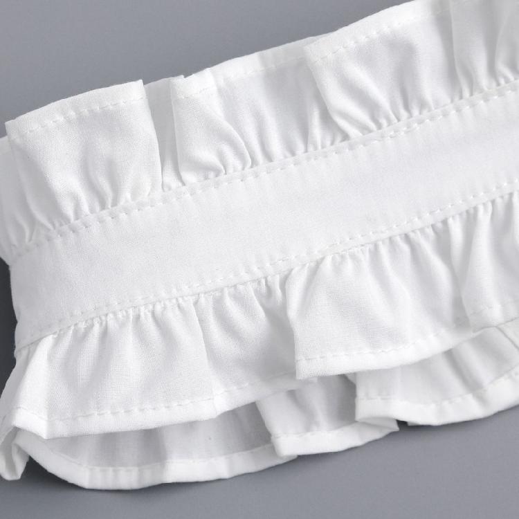 Винтажный плиссированный воротник-стойка с оборками, вставка, съемный воротник, ложный воротник блузки, жабо, чокер, модные заявления