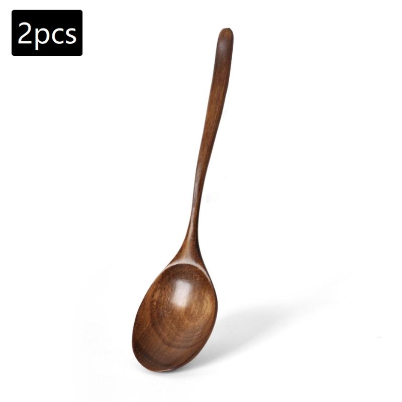Ложка из нанму Прочная и легко моющаяся Длинная ручка Большая круглая суповая ложка Многофункциональная портативная ложка Столовая посуда