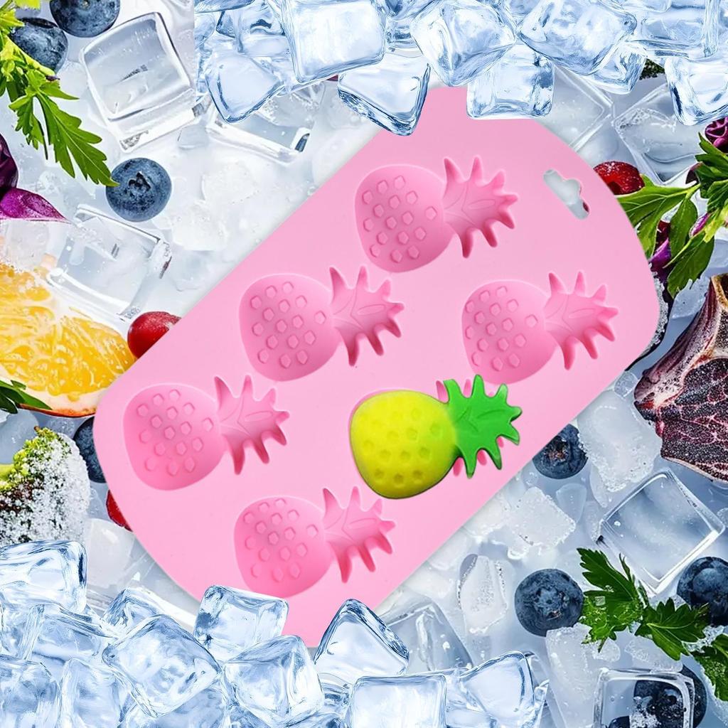 Силиконовая форма для конфет в форме фруктов, 6 ячеек, антипригарная, многоразовая, для шоколада, выпечки, вечеринок, праздничных угощений, для взрослых и детей