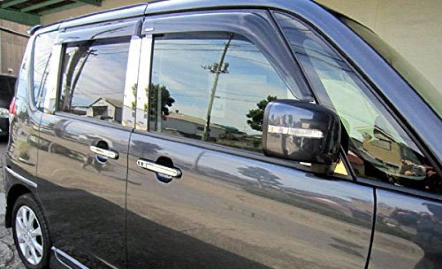 BRIGHTZ Stainless Steel Plated Pillar Panels for Toyota Solio MA15S with Visor for and Ultra-Mirror (10-Piece Set) (PIL-SIL-236) MA, MA15, A15,