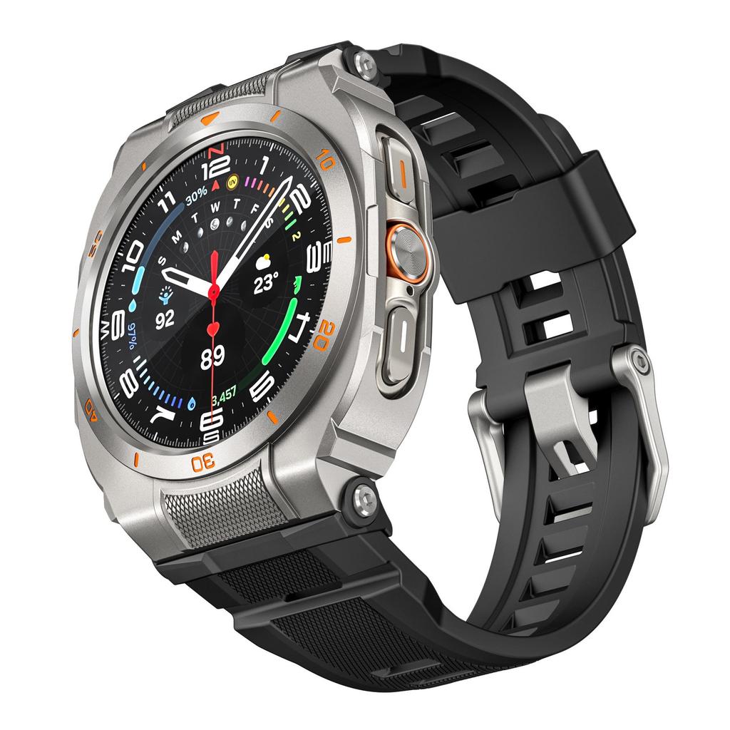 Двухцветный силиконовый ремешок Samsung Watch Ultra Sport с системой быстрой замены