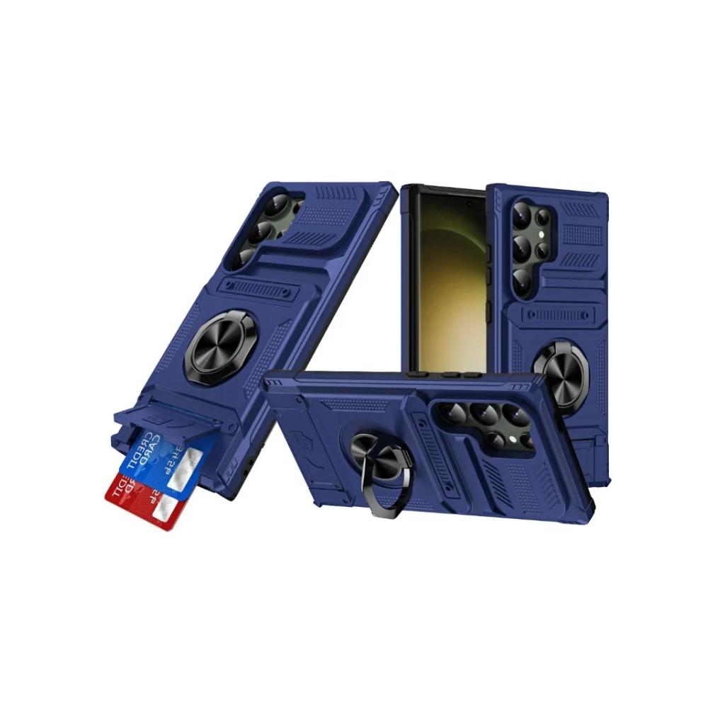Чехол для Samsung S25 24 23FE Plus Ultra A15 25 35 55 14 Магнитное Вращающееся Кольцо Подставка Противоударный Кошелек