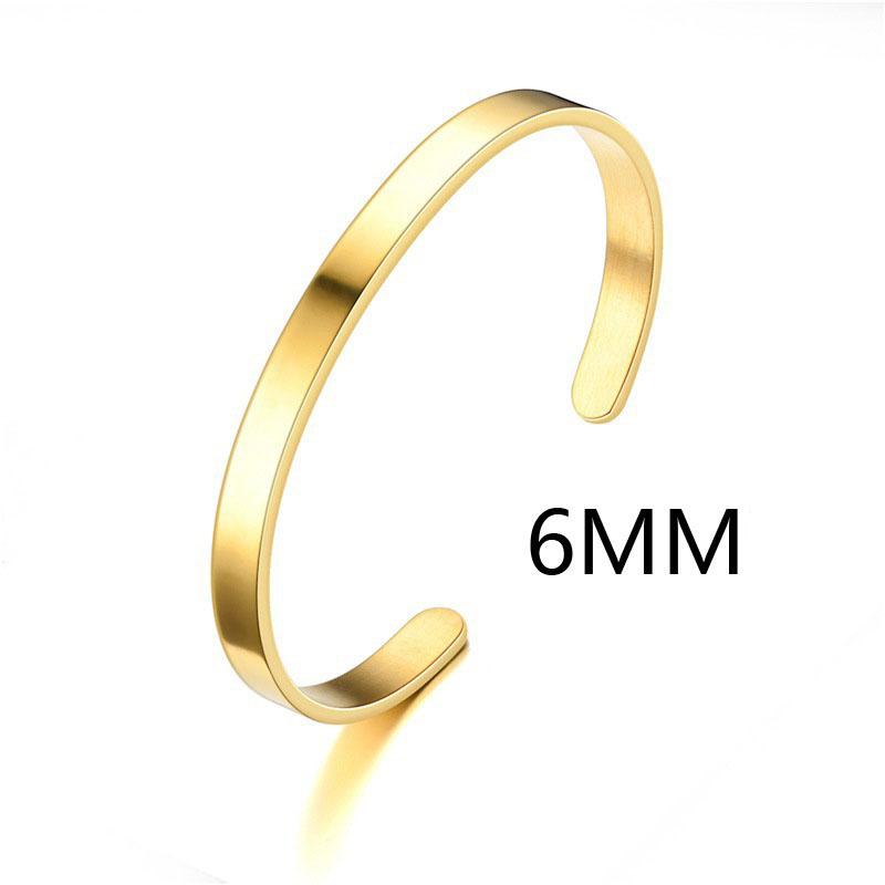 Минималистичный браслет-манжета из нержавеющей стали и браслет цвета: золото, серебро, черный цвет, открытые браслеты для мужчин и женщин, ювелирные изделия в стиле хип-хоп