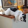 Furry Simulation Cat Hanging Ornament Realistic Fake Cat Model  for Desktop Decor