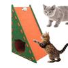 Wear-resistant Cat Scratch Board L Shape Double-layer Cat House  for Small Medium Cats
