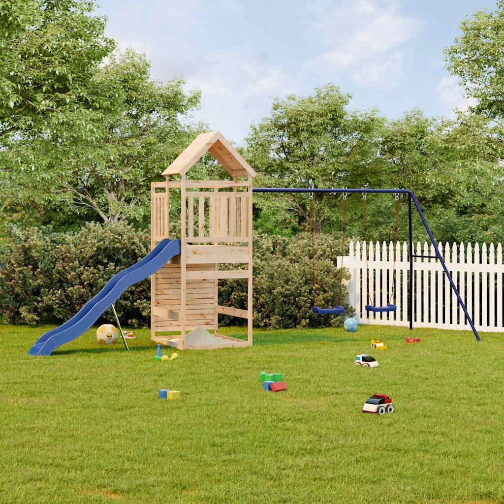 Solid Wood Play Tower Pine