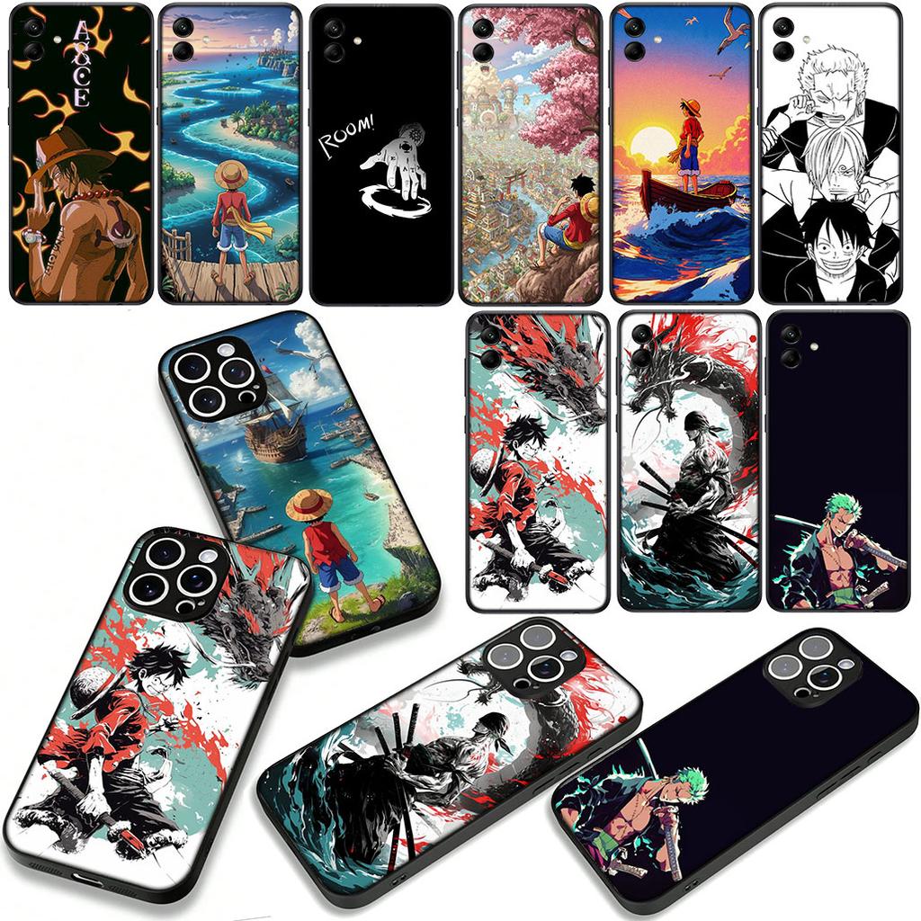 Roronoas One Luffys P-Pieces Sanjis Zoros Phone Cover Case for Apple iPhone 17 16 15 11 Pro XS Max XR 6 7 8 Plus + SE 2020 5 16E