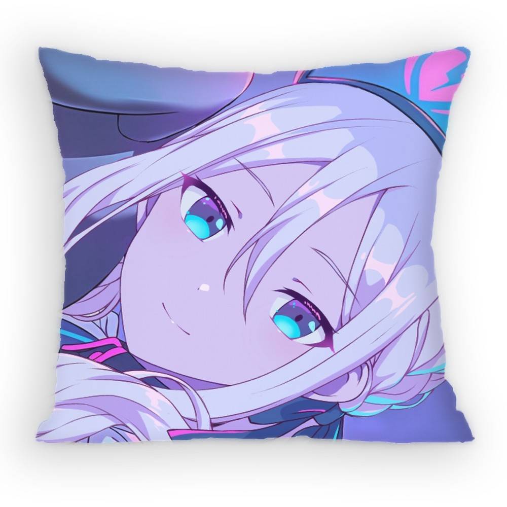 Project Sekai Yoisaki Kanade World Pillow Case Anti-Dustmite Pillowcase Invisible Zipper Silky Short Plush Sofa Cushion Cover