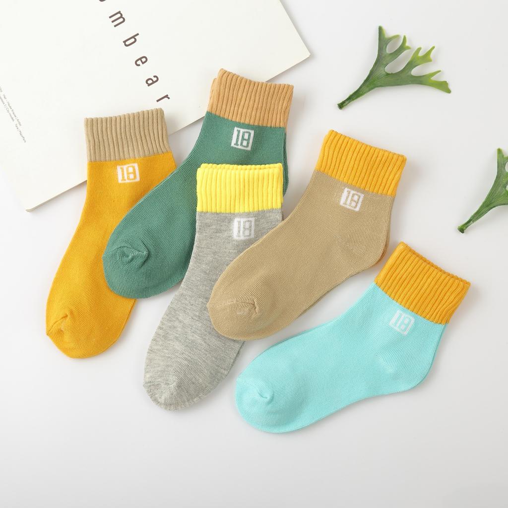 5 пар детских летних носков, дышащие сетчатые детские носки с милым медведем для мальчиков и девочек