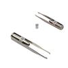 Stainless Steel Makeup LED Light Slant Tip Hair Removal Eyelashes Eyebrow Tweezers Makeup Tool with Battery