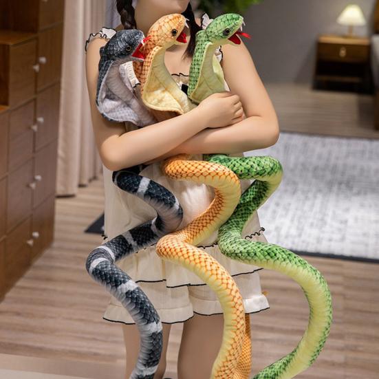 Плюшевая змея кукла игрушка реалистичная мягкая змея фигурка мягкая змея плюшевые игрушки дикие животные игрушка розыгрыш прикол подарок для детей взрослых