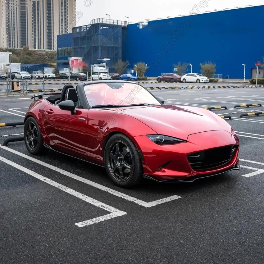 Передний бампер автомобиля, спойлер-губа для Mazda MX-5 MX5 Miata ND, 2-дверный, 2016-2025, сплиттер бампера, аксессуары для экстерьера, защитные комплекты
