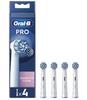 Oral-B | Сменные насадки для зубной щетки | EB60X-4 Sensitive Clean Pro | Насадки | Для взрослых | В комплекте 4 насадки | Белый