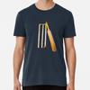 Cricket Bat Ball and Stumps Premium T-Shirt S To 5XL Made In the AU/USA T-Shirt