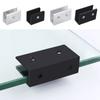 Bracket Glass Door Clamp Wall Mount Cabinet Door Clip Creative Frameless Brackets  Bathroom