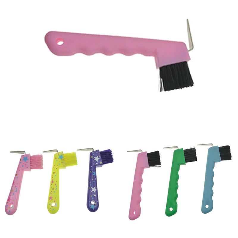 Shires Hoof Pick Brush Weaver Уход за лошадьми Конное снаряжение Случайный цвет