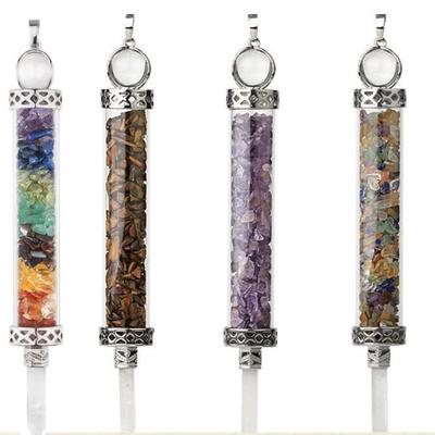 Хрустальный камень маятник для биолокации кулон дизайн хрустальный маятник для гадания