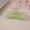 8.5CM x 10.5CM Rectangular Matte PS Hair Clip - Simple Shark Hair Accessory