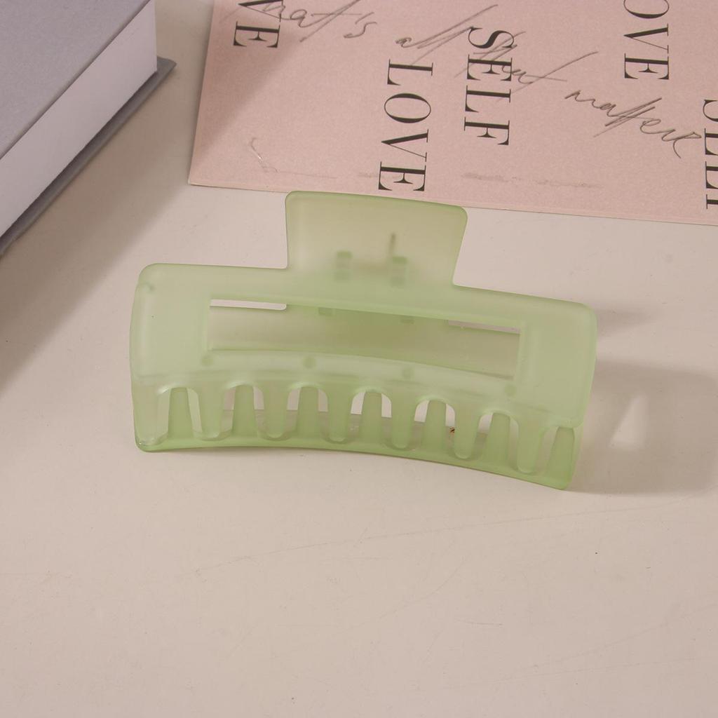 8.5CM x 10.5CM Rectangular Matte PS Hair Clip - Simple Shark Hair Accessory