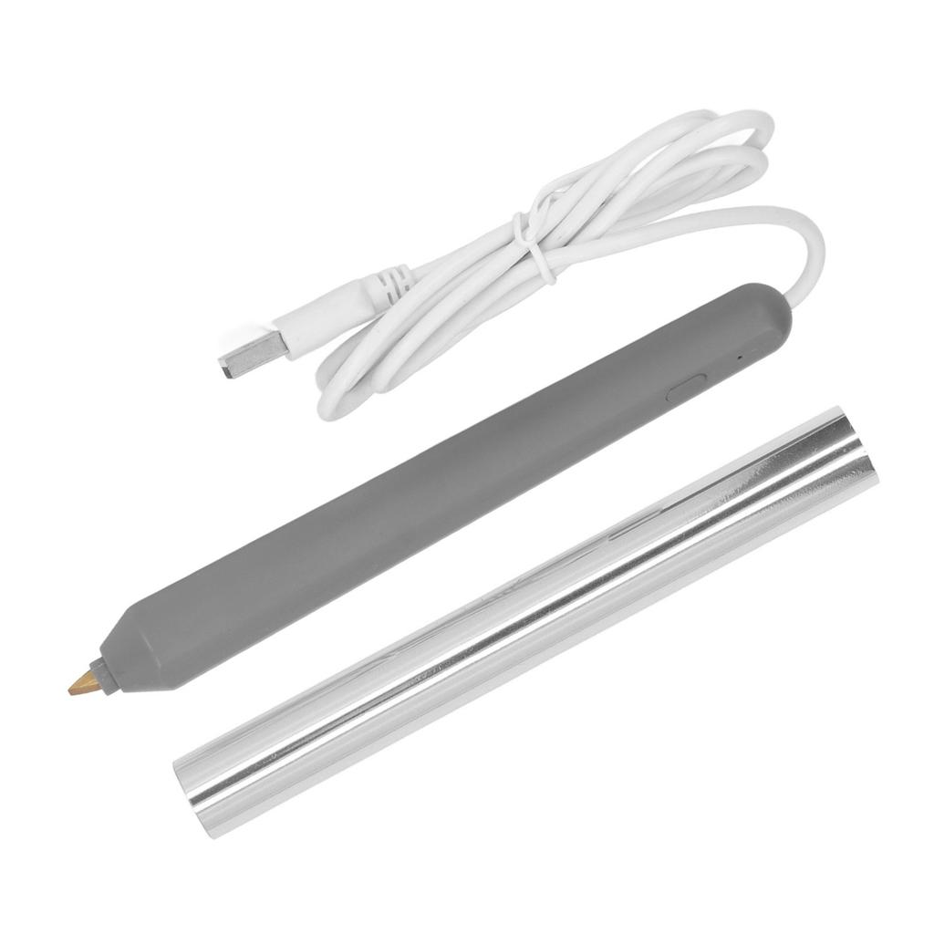 Ручка для горячего тиснения фольгой USB ручка для горячего тиснения фольгой ABS инструмент для рисования и письма серебро