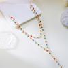 Красочное хрустальное ожерелье-цепочка Винтажная цепочка на ключицу Модное Y-образное ожерелье Вечеринка Ювелирные изделия