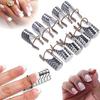 5PCS Women Reusable UV Gel Acrylic Tips Nail Art Extension Guide Form Tool