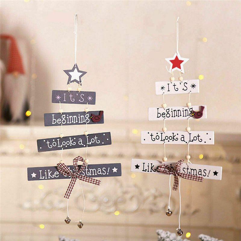 High Quality Christmas Wooden Pendant Decor For Stylish Living Room Accents