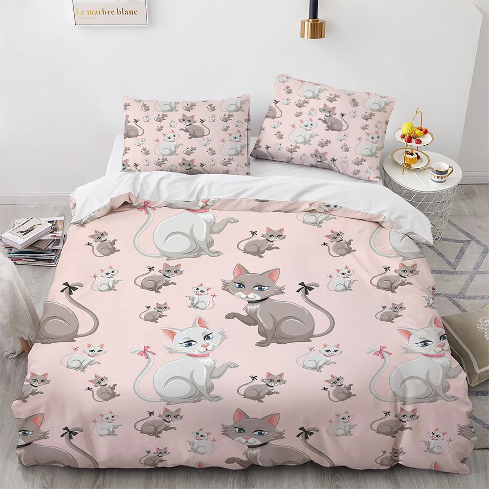 Duvet Cover Pillowcase Bedding Set Cartoon animalAdult Boy Girl Bedroom Decoration Children Single Double Large Size