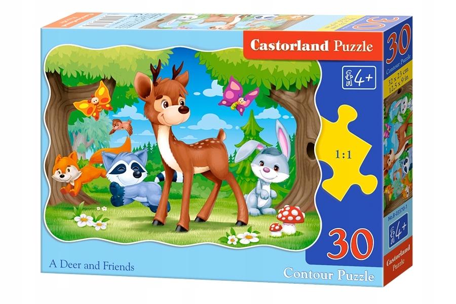 Puzzle 30 pieces B-03570-1 A Deer and Friends