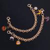 1pcs Purse Chain Replacement Chain Straps Pumpkin Charm Purse Handle Extender Halloween Decorative Bag Chains
