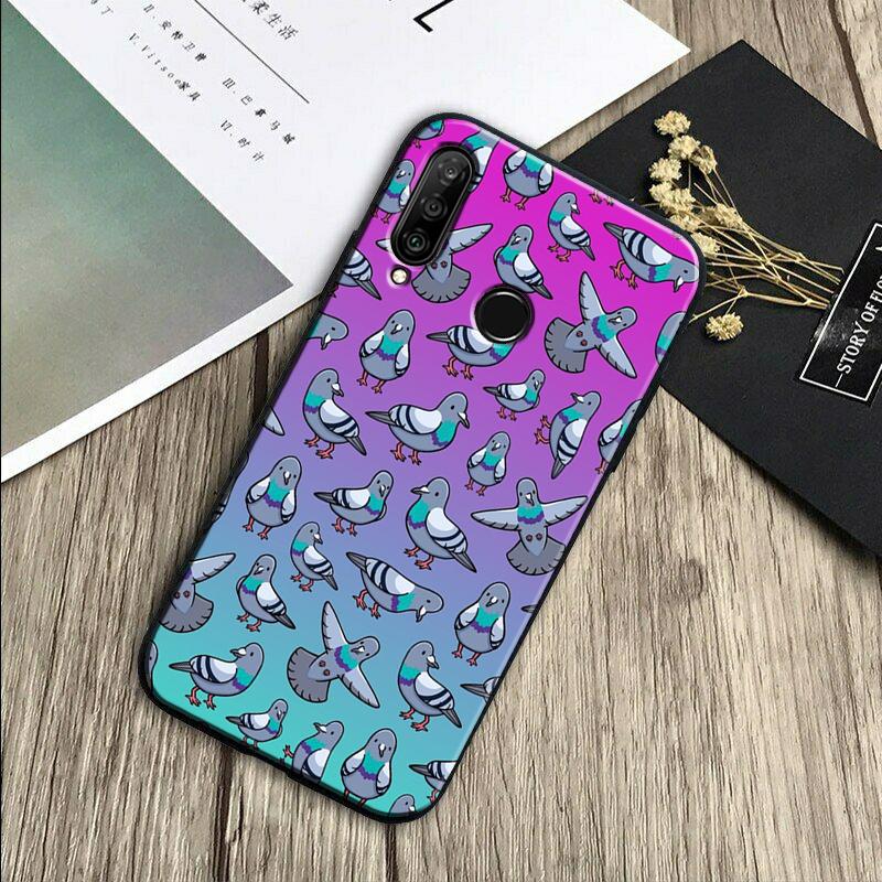Чехол 'Голуби' для Huawei Nova 11 Pro 12i 3i 7i 8i 9 10 SE Y60 Y61 Y70 Y72 Y73 Y90 Y91 P20 P30 P40 Lite