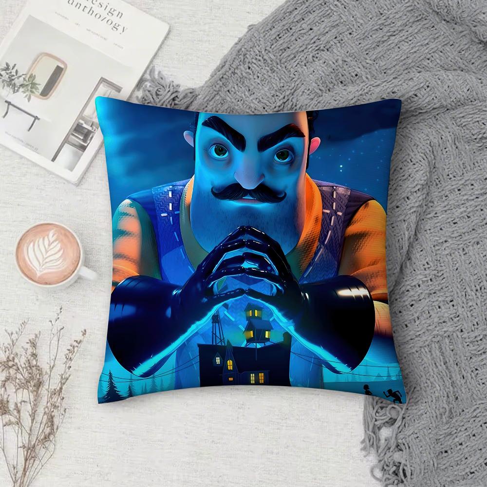 Игровой Наволочка Hello N-Neighbor 2 Квадратная Диванная С Для Рисунка Удобная Подушка Подходящая Для Комнаты