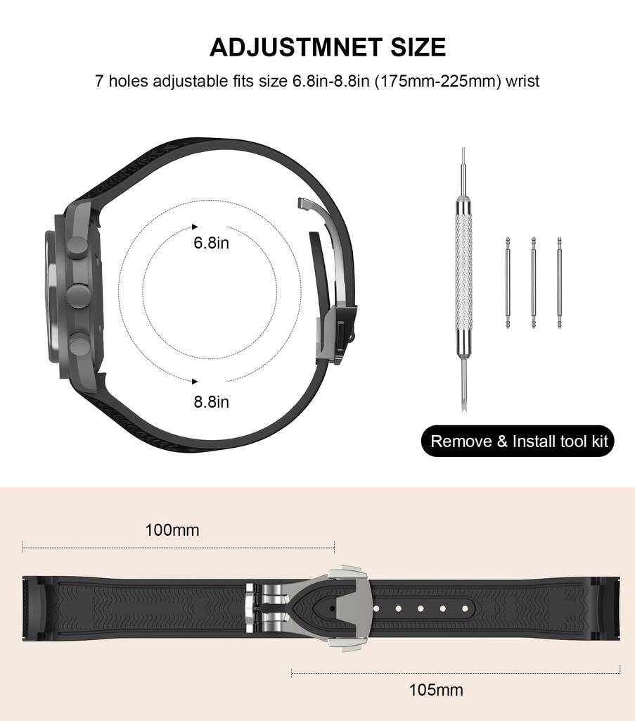 BONACE 20мм Мягкий Резиновый Ремешок для Часов для Omega x Swatch MoonSwatch Бесщелевой Изогнутый Запасной Без Камней Speedmaster, Ремешок, Унисекс, 20см, Силикон,
