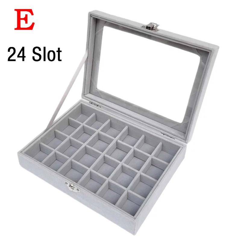 Модный портативный бархатный ювелирный дисплей для колец и ювелирных изделий, органайзер, поднос, держатель, кейс для хранения ювелирных изделий, витрина