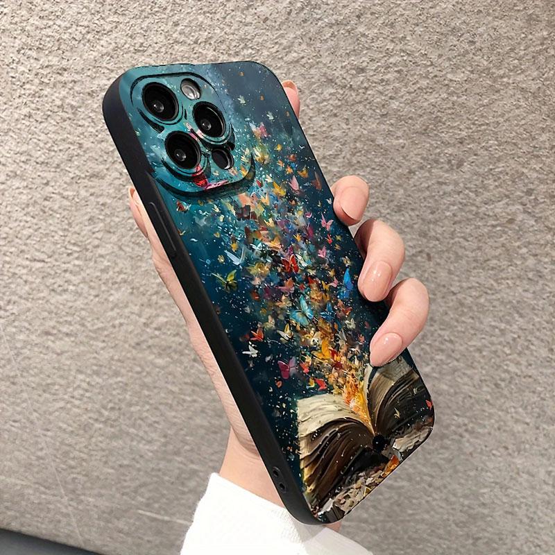 Book of Butterflies Artistic Design Phone Case For iPhone 17 Air 16 15 13 12 11 Pro Max Pro Plus Shockproof Slim Fit Funda Cover