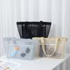 Transparent Nylon Mesh Beach Bag Breathable Swimming  Mesh Tote Bathing Wash Pouch  Makeup