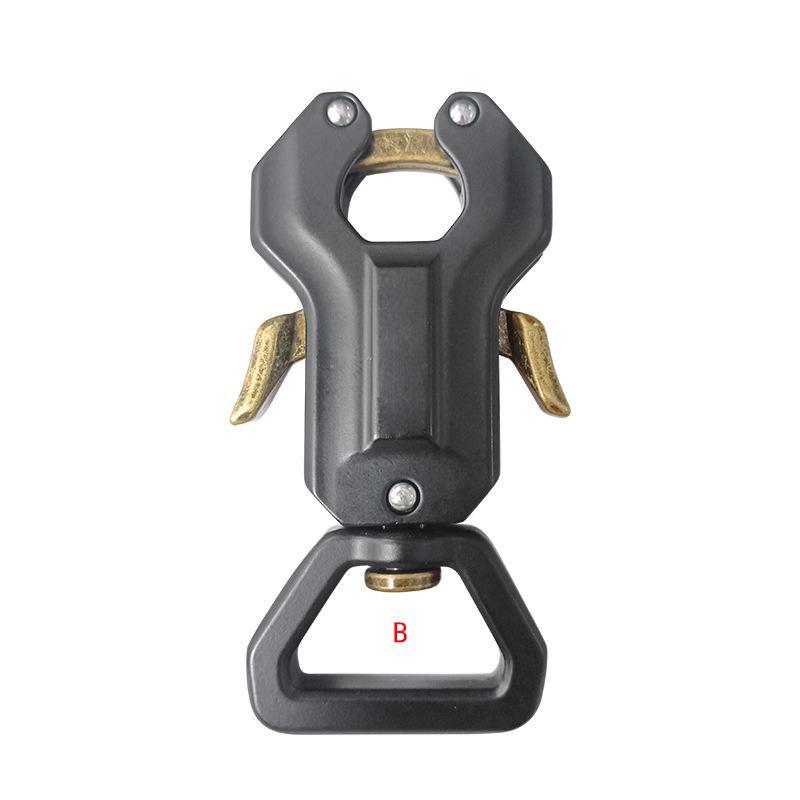 Dog Leash Clasp Swivel Frog Clip Quick Release Locking Buckle Sturdy Metal for Dog Collar Leash Linking Outdoor Use