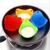 1PPC High Temperature Silicone Egg Poacher Thickened Food Grade Silicone Egg Steamer Creative Non-stick Egg Tray Kitchen Gadgets